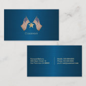 Amerikanische Flagge Visitenkarte (Vorne/Hinten)