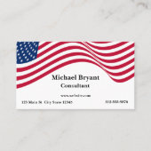 Amerikanische Flagge Visitenkarte (Vorderseite)