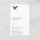 Amerikanische Flagge Visitenkarte (Rückseite)