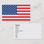 Amerikanische Flagge Visitenkarte (Vorne/Hinten)