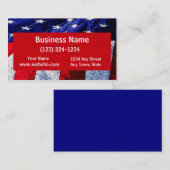 Amerikanische Flagge Visitenkarte (Vorne/Hinten)