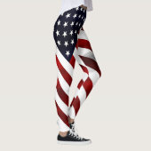 Amerikanische Flagge voll Leggings (Rechts)