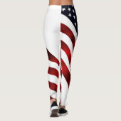 Amerikanische Flagge voll Leggings (Rückseite)
