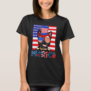 Amerikanische Flagge von Merica, Bulldogge, 4. Jul T-Shirt