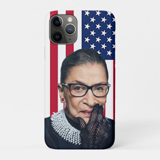 Amerikanische Flagge von Ruth Bader Ginsburg Case-Mate iPhone Hülle (Rückseite)