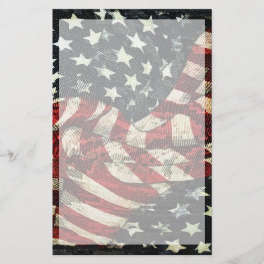 Amerikanische Flagge von Shirley Taylor Briefpapier (Vorderseite)