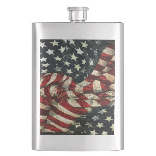 Amerikanische Flagge von Shirley Taylor Flachmann