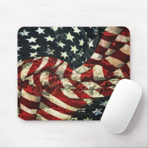 Amerikanische Flagge von Shirley Taylor Mousepad