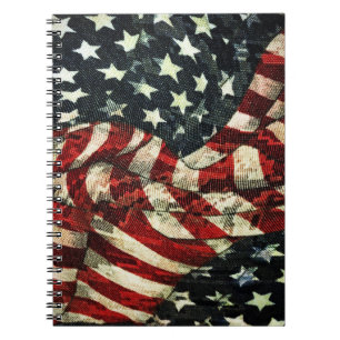 Amerikanische Flagge von Shirley Taylor Notizblock