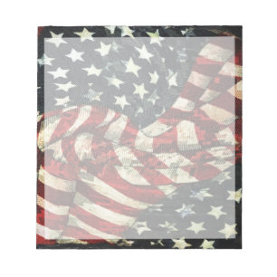 Amerikanische Flagge von Shirley Taylor Notizblock