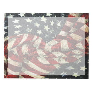 Amerikanische Flagge von Shirley Taylor Notizblock