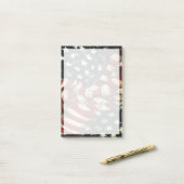 Amerikanische Flagge von Shirley Taylor Post-it Klebezettel (Auf Schreibtisch)