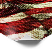 Amerikanische Flagge von Shirley Taylor Poster (Ecke)