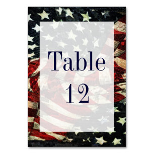Amerikanische Flagge von Shirley Taylor Tischnummer