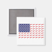 Amerikanische Flagge - Waffen Magnet (Vorderseite/Rückseite)