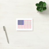 Amerikanische Flagge - Waffen Post-it Klebezettel (Büro)