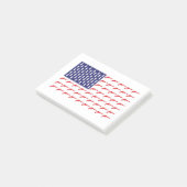 Amerikanische Flagge - Waffen Post-it Klebezettel (angewinkelt)
