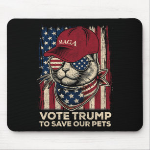 Amerikanische Flagge Wähle Trump Um Unsere Haustie Mousepad