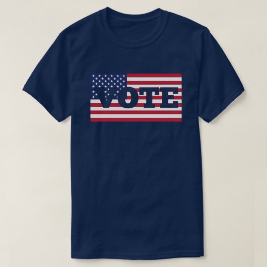 Amerikanische Flagge wählen T-Shirt (Design vorne)