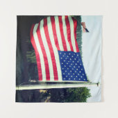 Amerikanische Flagge Wandteppich (Vorderseite (Horizontal))