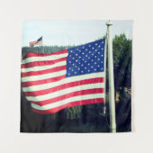 Amerikanische Flagge Wandteppich (Vorderseite)