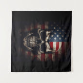 Amerikanische Flagge Wandteppich (Vorderseite (Horizontal))