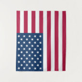 Amerikanische Flagge Wandteppich (Vorderseite)