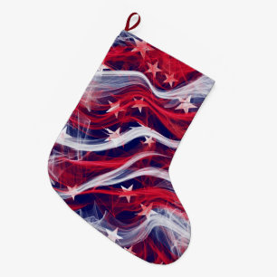 Amerikanische Flagge WeihnachtsStrumpf Großer Weihnachtsstrumpf