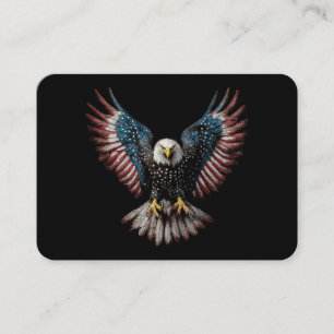 Amerikanische Flagge Weißkopfseeadler 4. Juli USA Visitenkarte