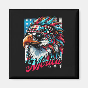 Amerikanische Flagge Weißkopfseeadler Patriotische Magnet