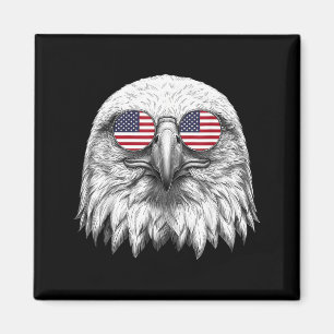 Amerikanische Flagge Weißkopfseeadler USA 4. Juli Magnet