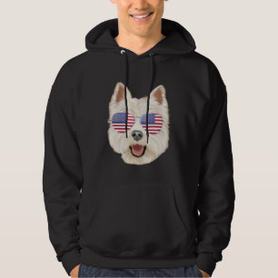 Amerikanische Flagge West Highland White Terrier H Hoodie