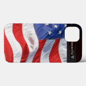Amerikanische Flagge, Wind Case-Mate iPhone Hülle (Rückseite (Horizontal))