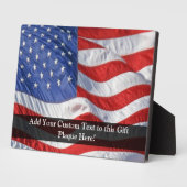 Amerikanische Flagge, Wind Fotoplatte (Seite)