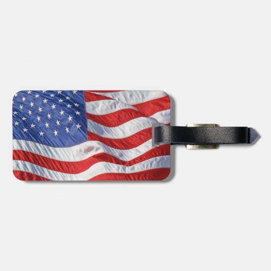 Amerikanische Flagge, Wind Gepäckanhänger (Rückseite horizontal)