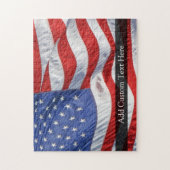 Amerikanische Flagge, Wind Puzzle (Vertikal)
