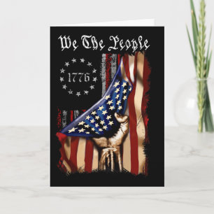 Amerikanische Flagge Wir das Volk Geschichte 1776 Karte