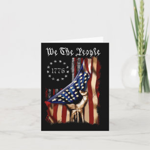 Amerikanische Flagge Wir Menschen Geschichte 1776  Karte