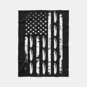 Amerikanische Flagge Wurst Essen Usa Patriotismus Fleecedecke
