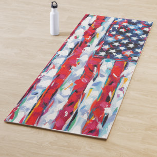 Amerikanische Flagge Yogamatte