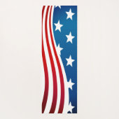 Amerikanische Flagge Yogamatte (Rückseite)
