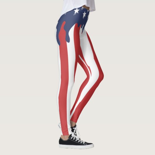 Amerikanische Flagge | Zazzle_Growshop. Leggings (Rechts)