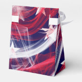 Amerikanische Flagge - Zelt Favor Box Geschenkschachtel (Rückseite)