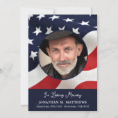 Amerikanische Flagge - Zollspezifisches Foto US-Mi Dankeskarte (Vorderseite)