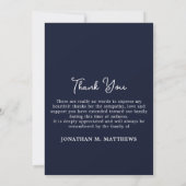 Amerikanische Flagge - Zollspezifisches Foto US-Mi Dankeskarte (Rückseite)