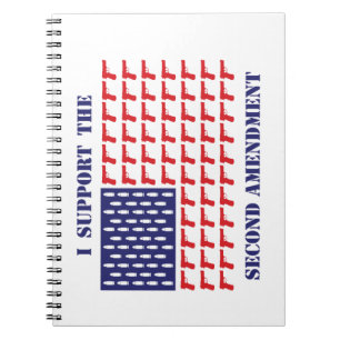 Amerikanische Flagge - Zweite Änderung Notizblock