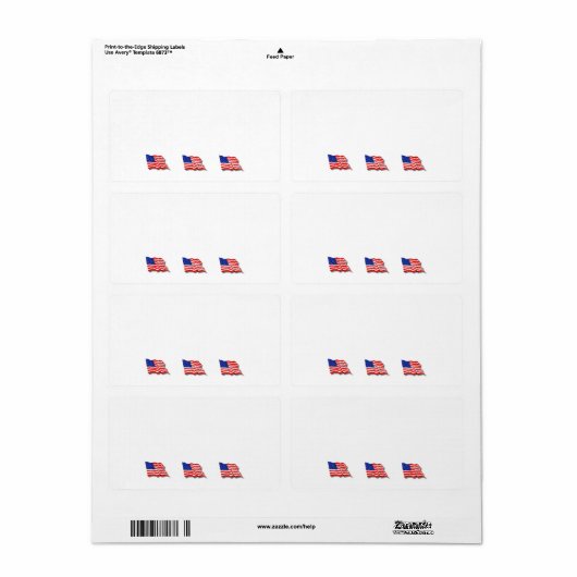 Amerikanische Flaggen (Vorne)