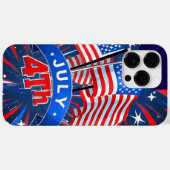 Amerikanische Flaggen am 4. Juli Case-Mate iPhone Hülle (Rückseite (Horizontal))