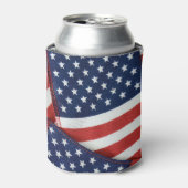 Amerikanische Flaggen am 4. Juli Dosenkühler (Kanne Vorderseite)