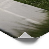 Amerikanische Flaggen auf Gräbern amerikanischer V Poster (Ecke)